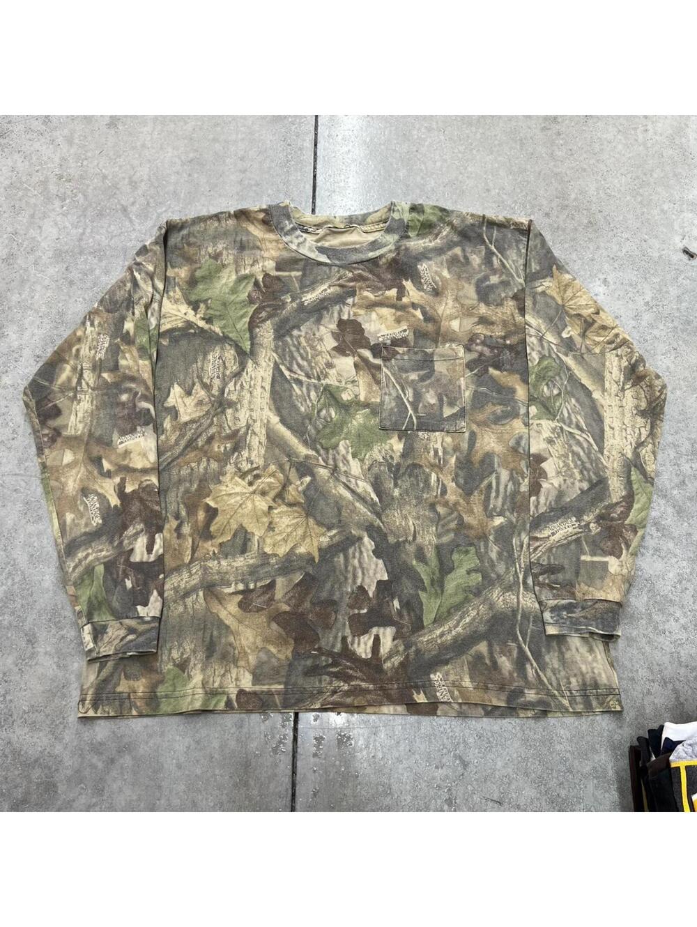 vintage realtree camo all over print hunting shirt size xl